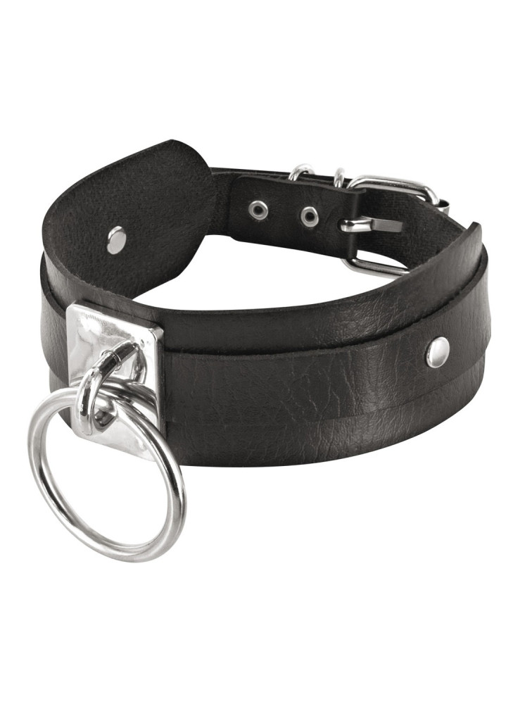 Collier fétichiste avec anneau métal pour laisse - CC6060110010